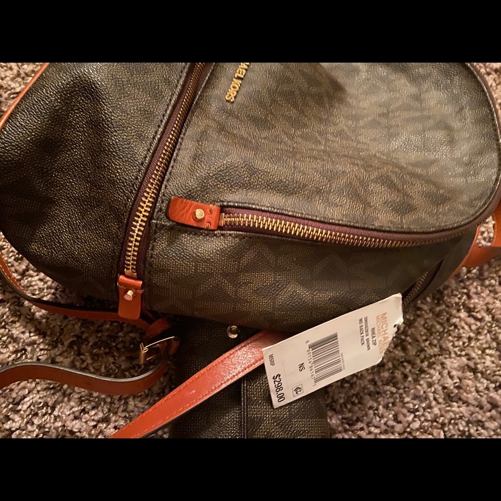 Michael Kors Bookbag with matching wallet
